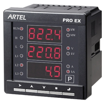 3 аппаратура RS485 тестера напряжения тока метров панели 3P5A AC цифров участка 50Hz